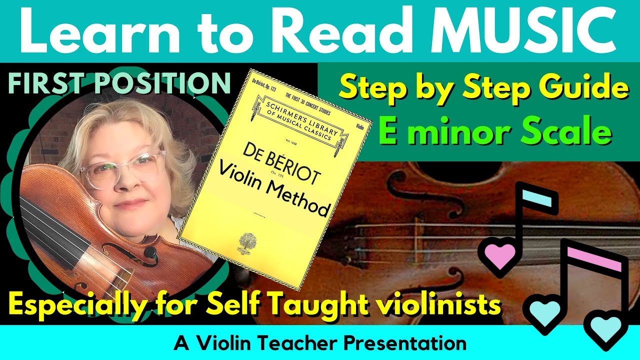 De Beriot Violin Method E Minor Scale Learn To Read Violin Notes Youtube