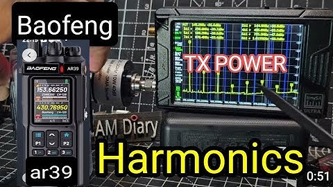 Baofeng AR-39 Power & Harmonics Test 