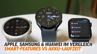 Smartwatch Vergleich – Apple Watch Series 9 vs Samsung Galaxy Watch 6 vs Huawei Watch GT 4