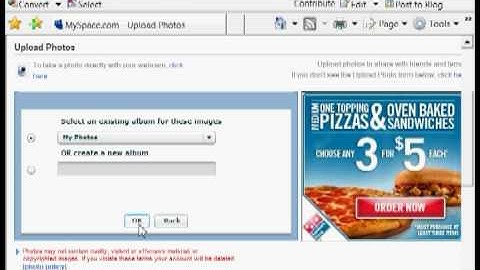 MySpace tutorial - How to upload photos - www.eyewideopenmedia.com/myspace