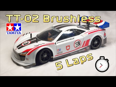 🏁 5 Laps | Tamiya TT-02 Raikiri GT Brushless | 58626 (2016) | 4WD