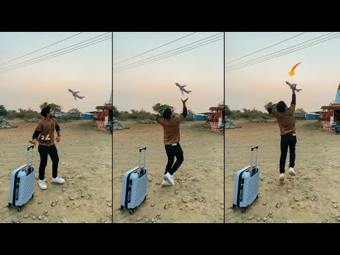 Creative illusion Videography Tricks With Airoplane Toy #shorts
