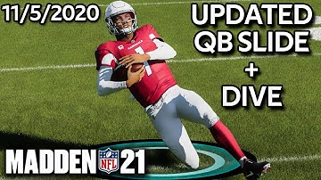 Updated New How to QB Slide, Dive, and give yourself up update 1.15 11/5/2020 Madden 21