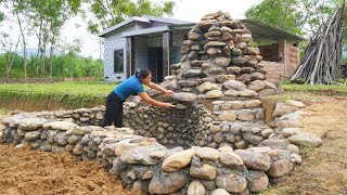 Building artificial waterfalls and aquariums made of stone Live with nature, Ly Hieu Hieu