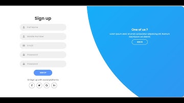 Build a Flipkart Full Screen Sliding Sign Up & Login Page UI Clone in HTML5 CSS3 and Javascript