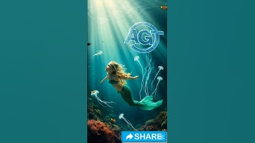 The beauty of the mermaid story is a romantic poem written by the sea with AGT stage🧜‍♀️ #shorts