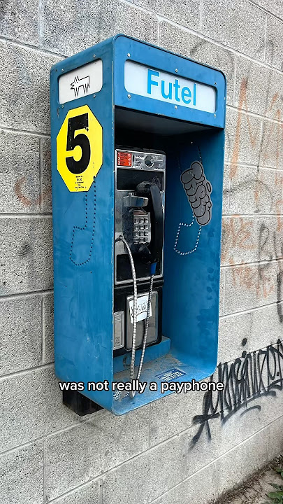 Somebody stole my payphone.