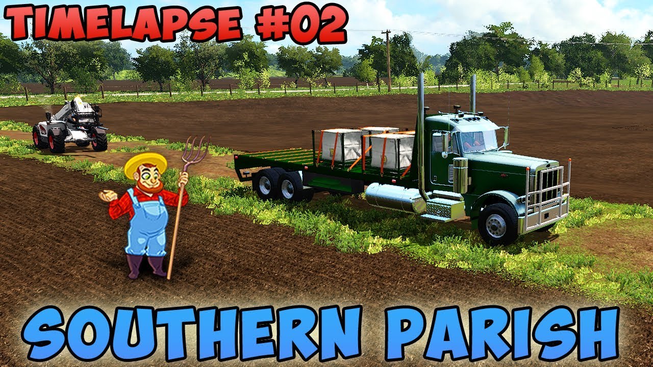 Farming simulator 17 | Southern Parish with Seasons | Timelapse #02 | Sowing wheat and millet