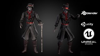Gentleman Skeleton - Character preview 