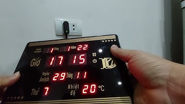 Cách tắt mở chuông báo thức và báo giờ cho đồng hồ lịch vạn niên