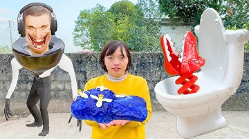 Kem Ốc nhờ siêu nhân robot bắt skibidi đầu cá sấu cứu khủng long, làm bánh hình đôi dép. Theu chanel