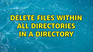 Ubuntu: Delete files within all directories in a directory (2 Solutions!!)
