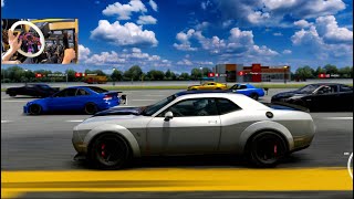 STREET RACING 1100hp Dodge DEMON Running From 12 LANE Highway High HP Server!