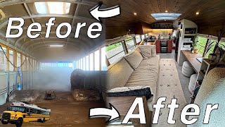 Ultimate Skoolie Transformation: Tiny House on Wheels Tour!
