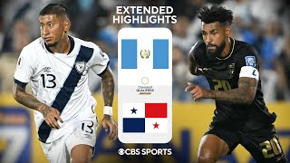 Guatemala Vs. Panama Extended Highlights Concacaf World Cup Qualifiers Cbs Sports