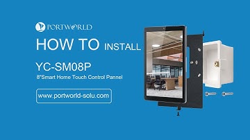 How to Embedded Install YC-SM08P 8 inch Smart Home Touch Control Panel ?