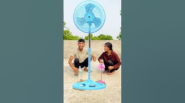 Big fan vs small fan amazing funny vfx magic video #funnyfan #vfxshorts #magic