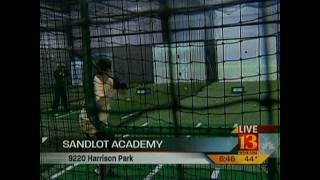 Sandlot Indianapolis Academy and Their ProBatter video simulator