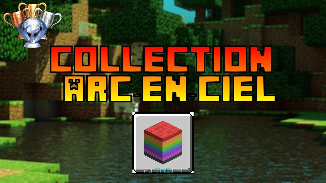 Minecraft ps4 | tropher : collection arc-en- ciel - YouTube
