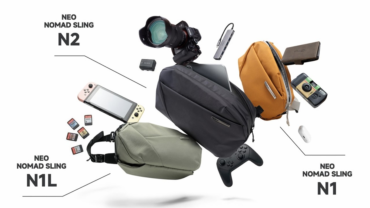 NIID NEO Nomad Sling シリーズ . N1, N2, N1L | 見た目以上の収納力