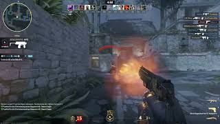 playing cs2 trying to get pro