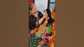 Mehndi bride by aqsa beauty salon #shortsfeed #short #makeup