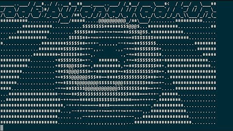 donut, donut, donut, ASCII animation art