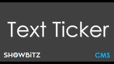 Text Ticker