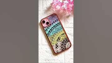 DIY Mandala phone cover #mandala #phonecase #art #colors #pattern #ytshorts