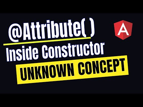 45. Component constructor - The @Attribute( ) decorator | Angular In Depth (Hindi)