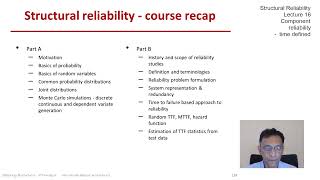 STRUCTURAL RELIABILITY Lecture 17 module 01: TTF Statistics from test data