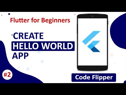 #2 Hello World App in Flutter || Create Hello World Flutter App || Flutter Tutorial for Begineers