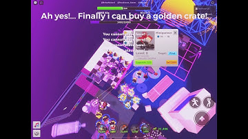 UNBOXING MY FIRST GOLDEN CRATE EVER!!!! || roblox: Tower defense simulator