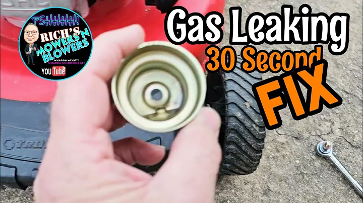 Honda GCV160 Lawn Mower Leaking Gas Fixed In 30 Seconds TroyBuilt TB130 16010 883 015