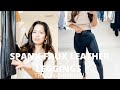 SPANX FAUX LEATHER LEGGINGS REVIEW AND TRY ON / worth the money? 3 years old!!