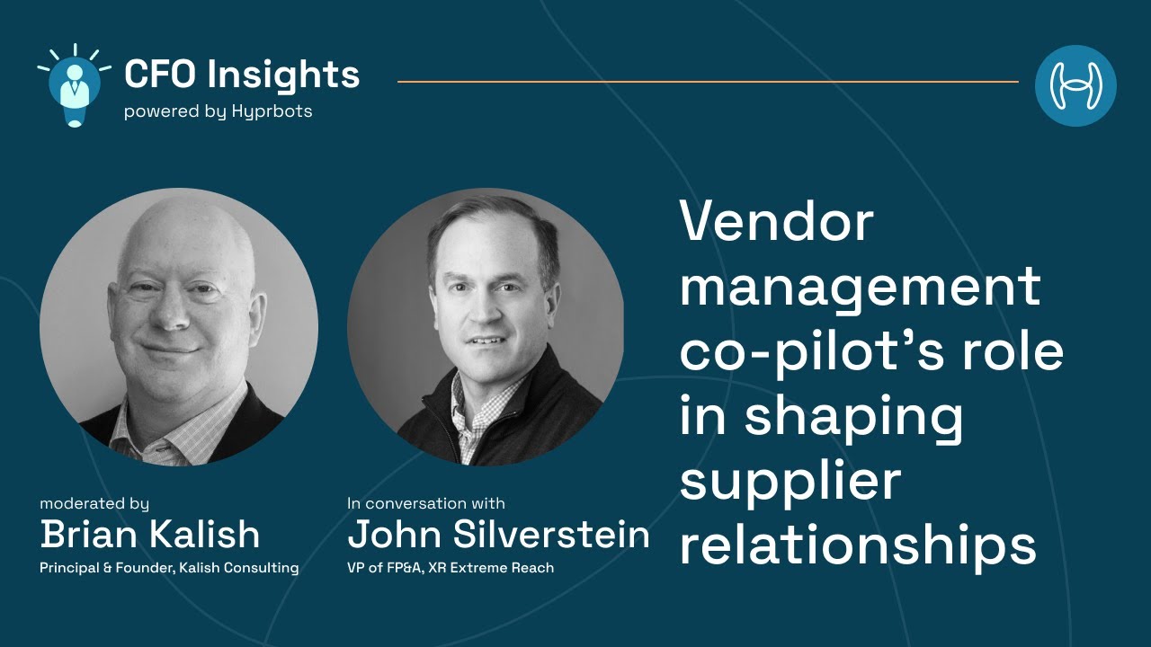 Vendor management Co-Pilot’s role in shaping supplier relations