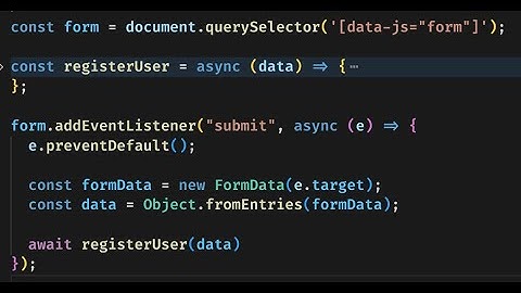 Como pegar dados de um formulário de forma simples com JavaScript Vanilla.