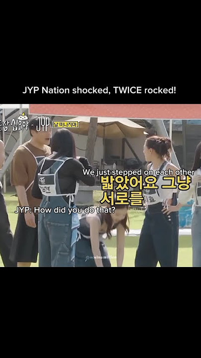 Even Na PD got scared🤣| The game caterers JYP #twice #shorts