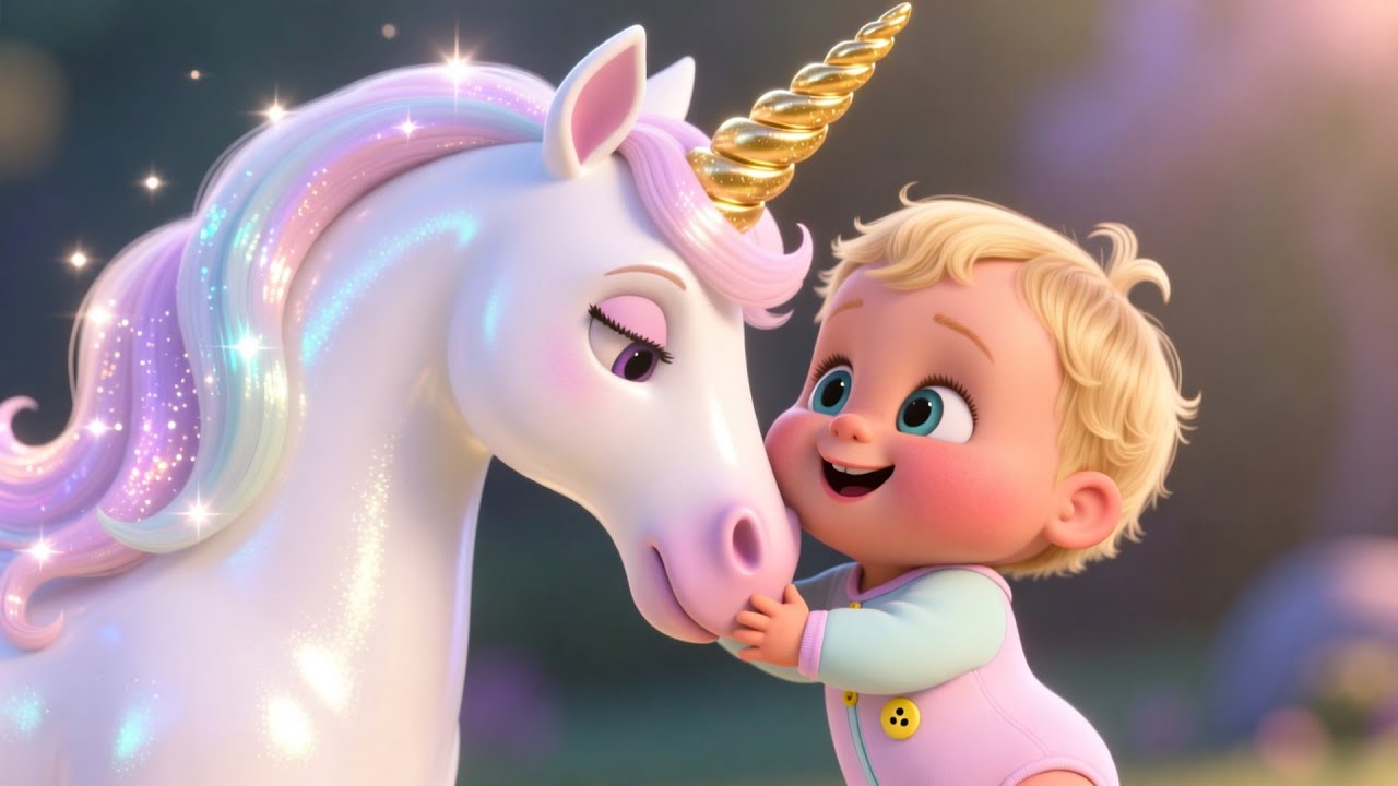 Baby and the Golden Unicorn 🦄✨ | Magical Learning Adventure for Kids | Toddler Educational Video