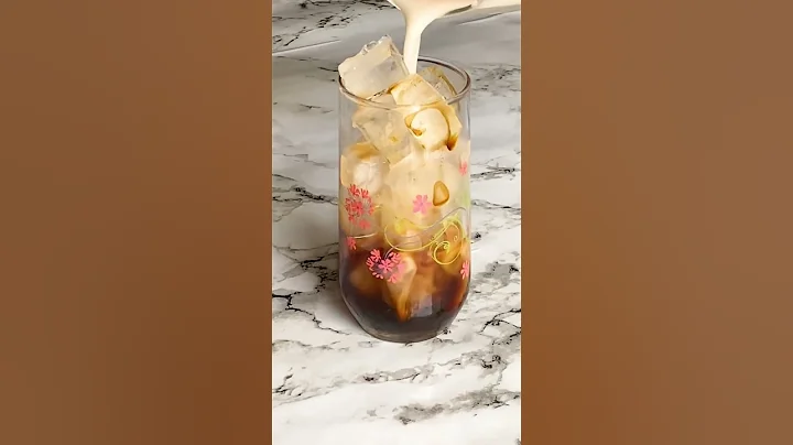 aesthetic iced coffee  #ASMR #Shorts