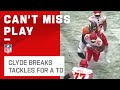 Mecole Hardman's Big Plays Set Up a Clyde Tackle-Breaking TD Run