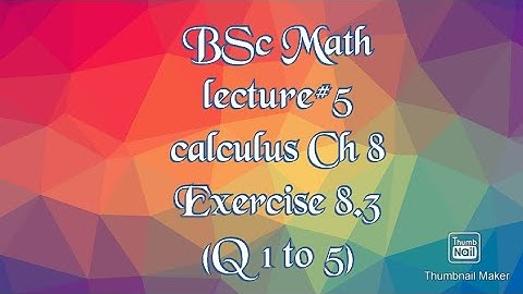 BSc mathematics calculus with analytical geometry Ch 8(important formula