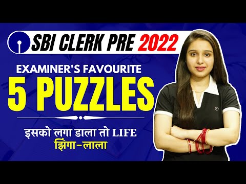 5 Puzzles - Examiner's Favourite | SBI Clerk Prelim 2022 | | Parul Gera | Puzzle Pro