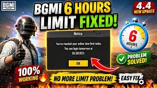 BGMI 6 Hours Limit Fix 😱 | Play 24 Hours Nonstop 🔥 (Working 4.4 VPN Trick)