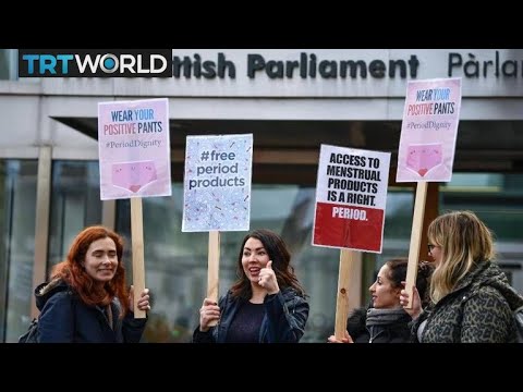 Scotland first make sanitary products free | Money Talks - YouTube