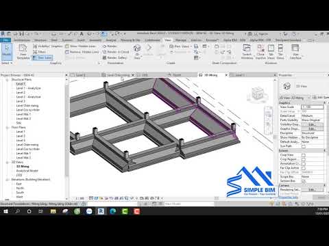 Bài 11.Khóa Revit kiến trúc kết cấu thực chiến (Phần kết cấu). Simple BIM-VN