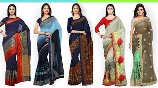 Fancy simple saree designs daily wear Designer saree 2017