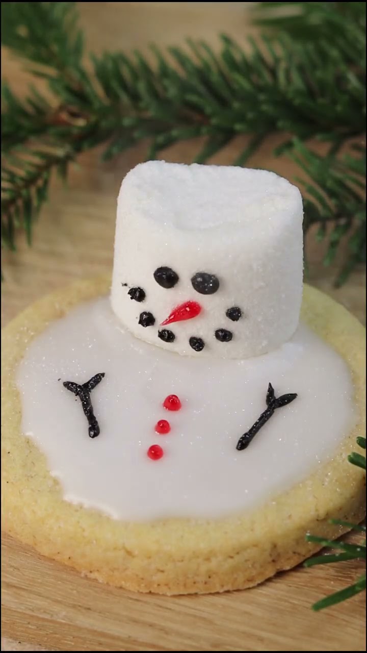 🤍 Schneemann-Kekse 🤍 #shorts #liebezumgeschmack #schneemannkekse - YouTube