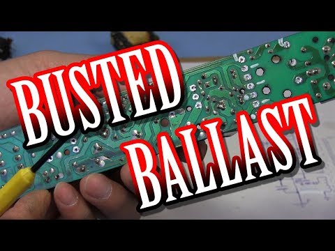 TWB #68 | Autopsy Of A Bad Electronic Fluorescent Lamp Ballast With Schematic