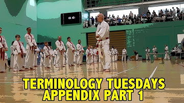 Terminology Tuesdays - Appendix Part 1